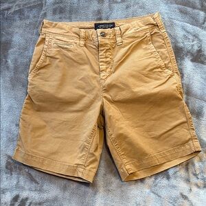 American Eagle Outfitters Slim Next Level Flex Dark Khaki Shorts